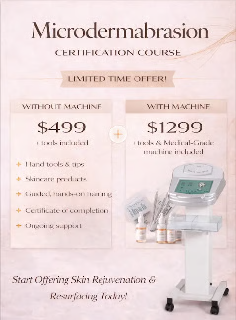 Microdermabrasion Certification — Without Machine